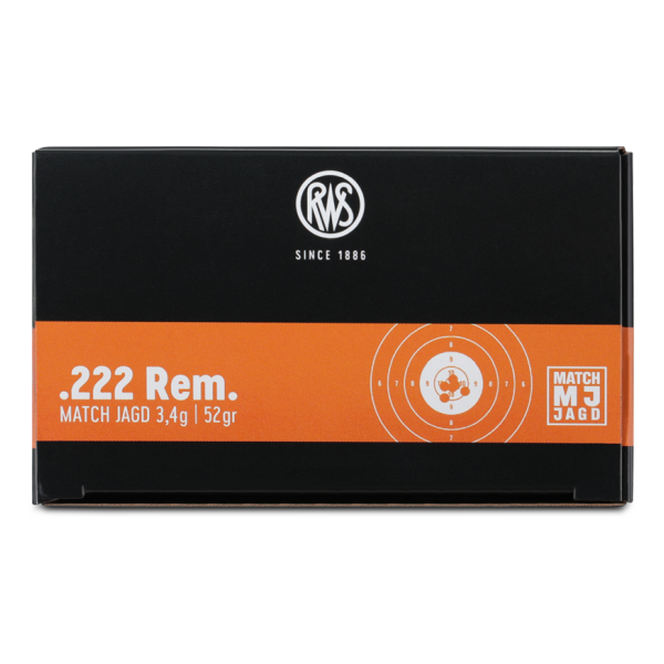 RWS Match Jagd, cal. .222 Rem., 3,4 g