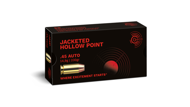 Geco JHP cal. .45 ACP, 14,9 g