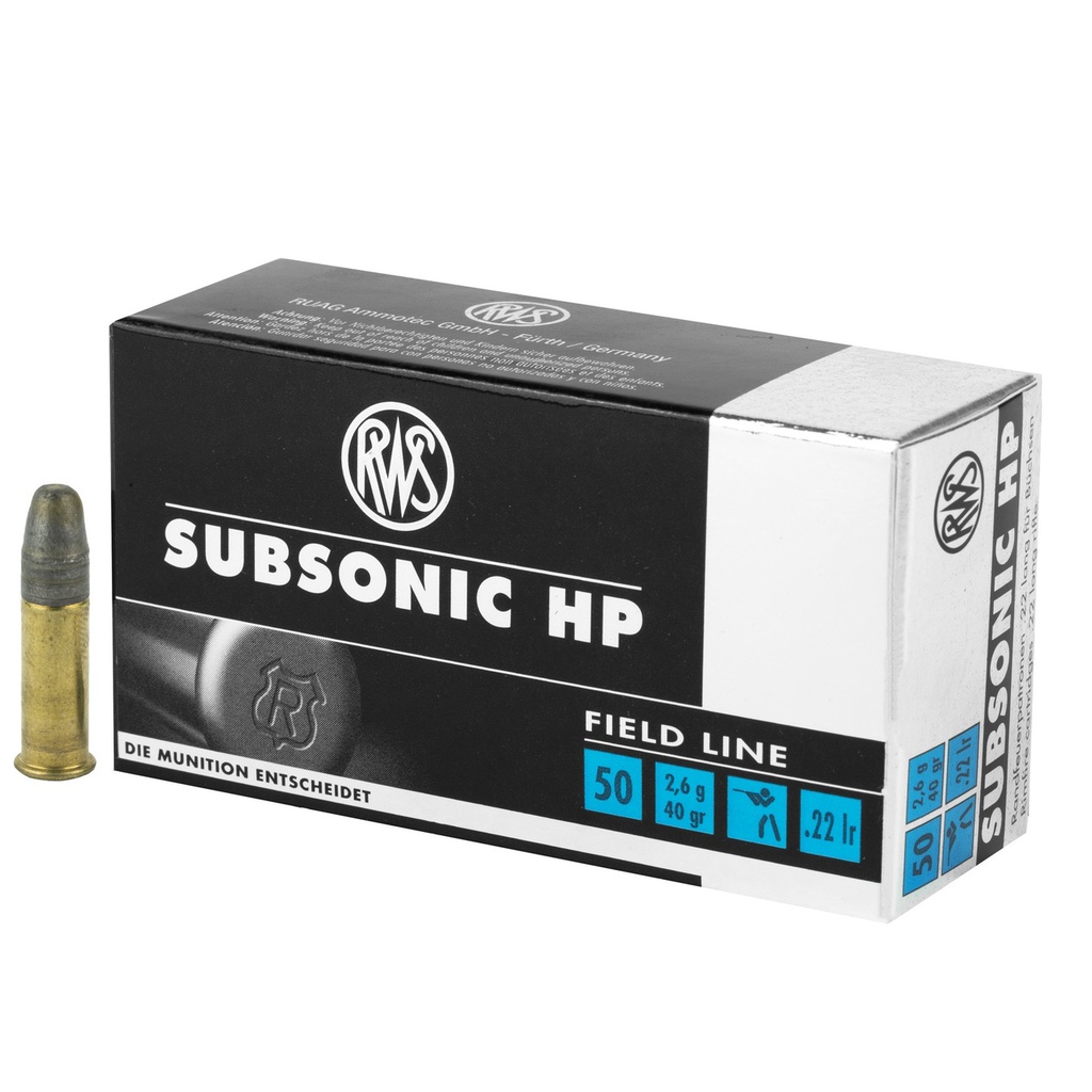 RWS Subsonic HSP, cal. .22 LR, 2,6 g