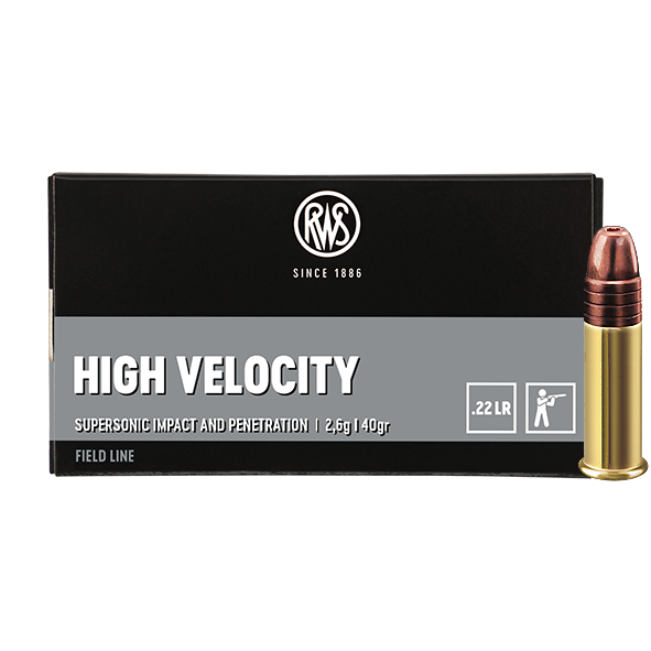 RWS High Velocity HP, cal. .22 LR, 2,6 g