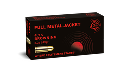 [17131011] Geco FMJ cal. 6.35 Browning, 14,9 g